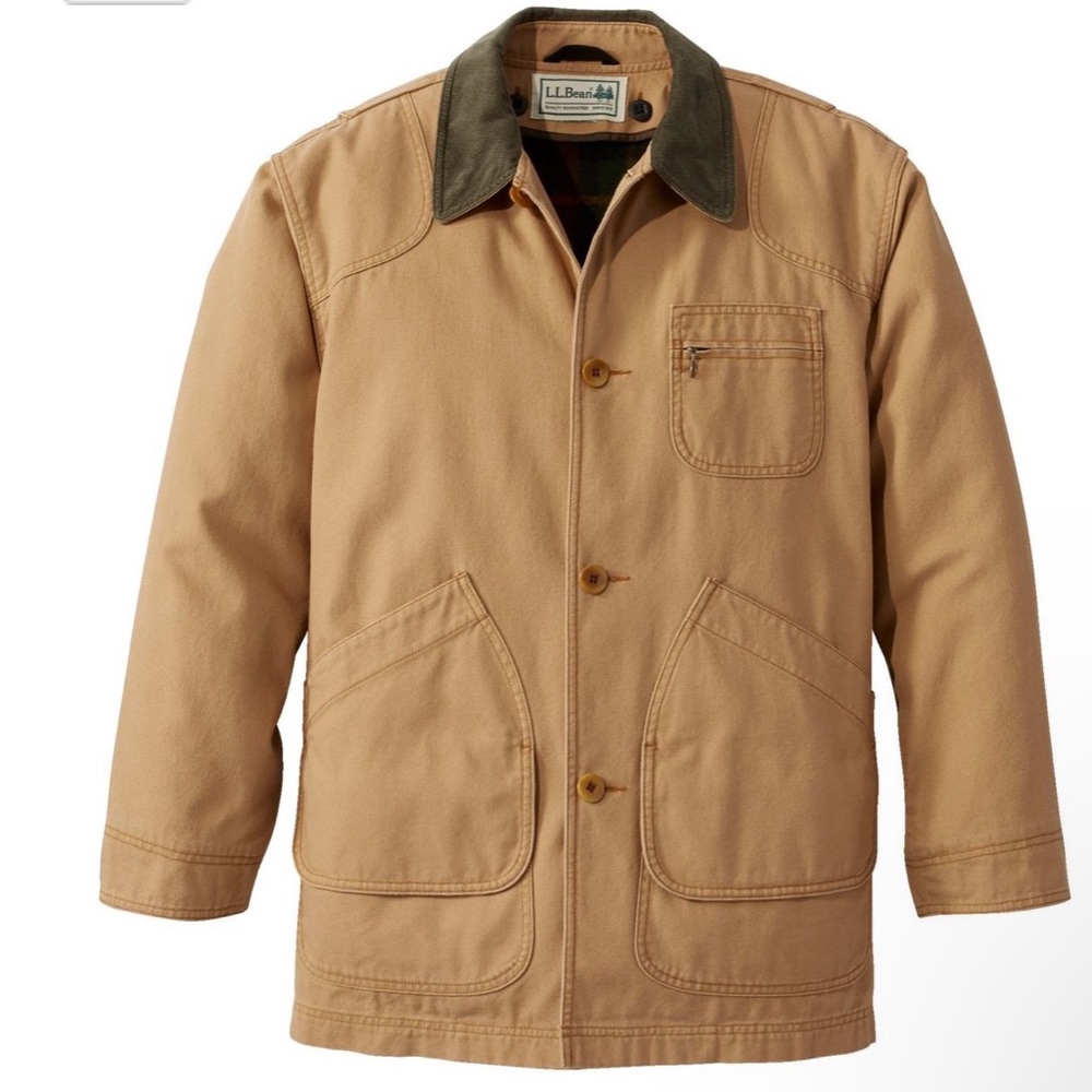 LL Bean Men's Original Field Coat with
Wool/Nylon Liner